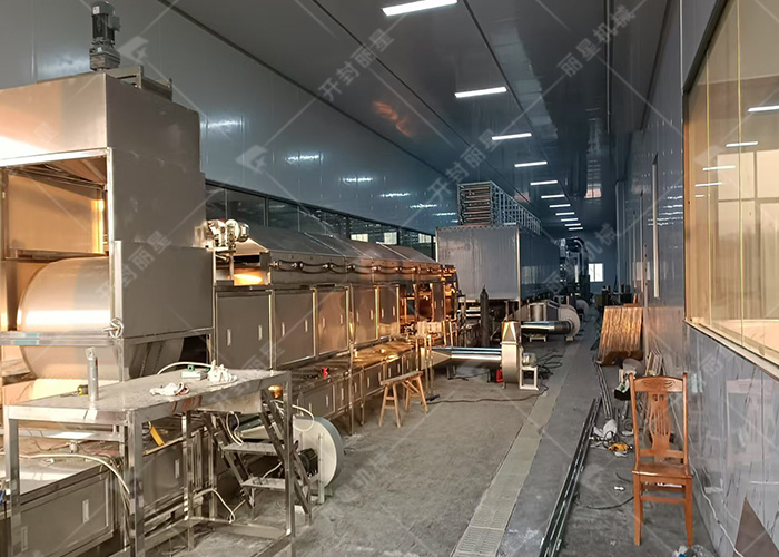 麗星發(fā)往安徽的方便粉絲生產線安裝現(xiàn)場