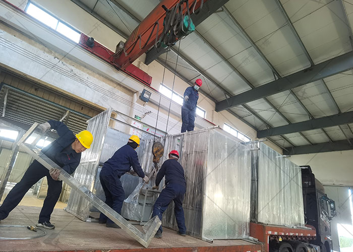 麗星粉絲粉條生產(chǎn)線裝車完畢發(fā)往目的地